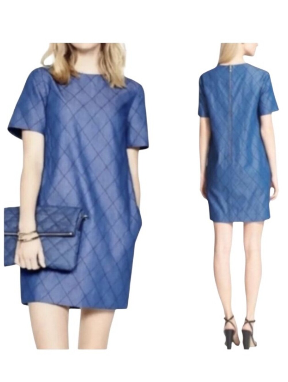 Kate Spade Quilted Chambray Shift Dress